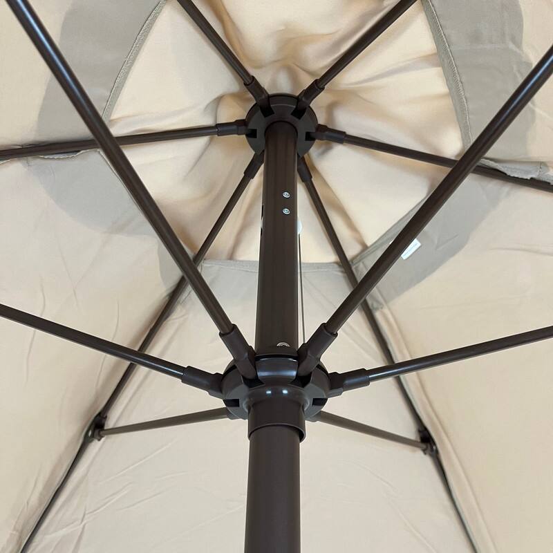 Tropishade 9 ft. Aluminum Bronze Patio Umbrella, Beige cover