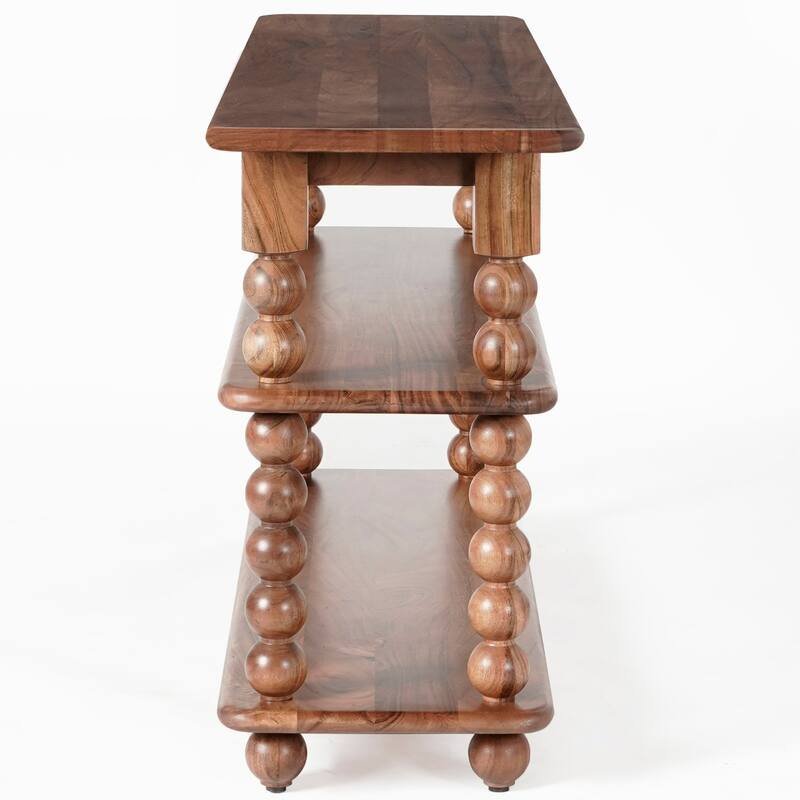 SAFAVIEH Couture Norbert 2-Shelf Wood Console Table - 64"W x 16"D x 30"H