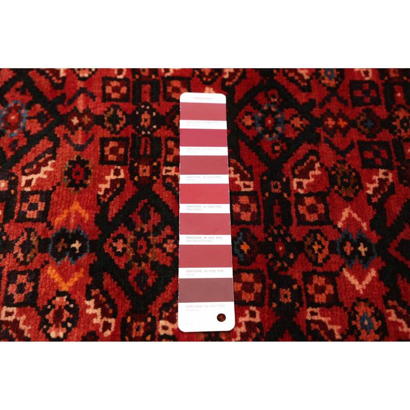 ECARPETGALLERY Hand-knotted Andelz Red Wool Rug - 3'0 x 11'7