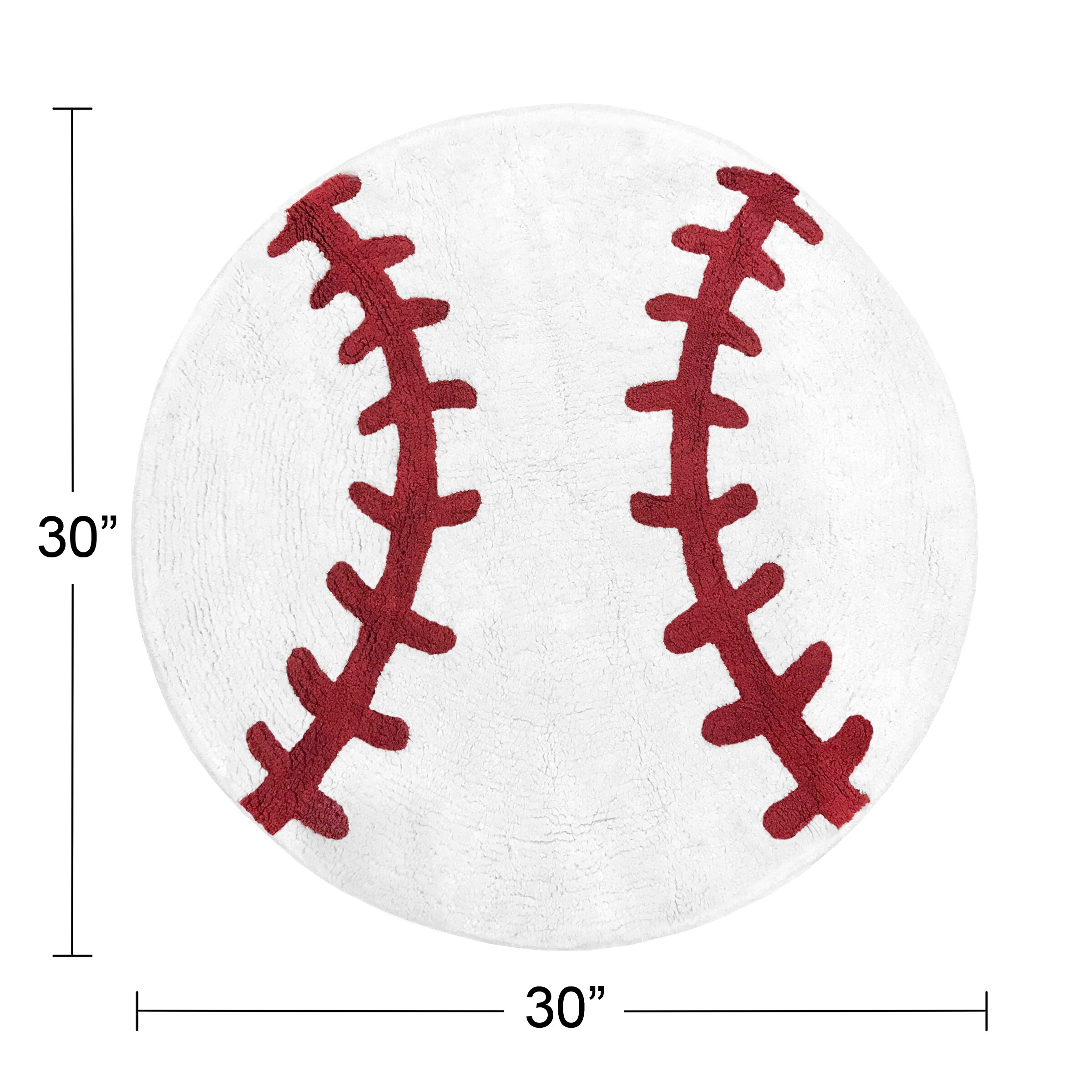  Baseball Area Rug 3x5 Sports Game Accent Rug Baseball
