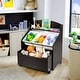 preview thumbnail 3 of 21, Costway Kids Wooden Toy Storage Unit Organizer w/Rolling Toy Box &