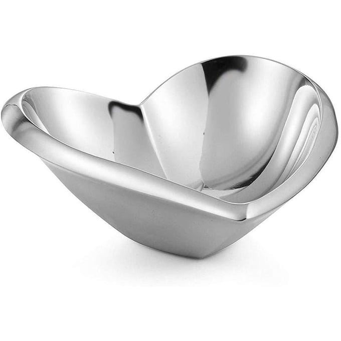 Nambe Amore Mini Alloy Heart Bowl - 4.5" x 4.5" x 3"