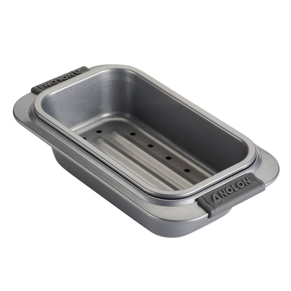 Anolon Advanced Bakeware Nonstick Loaf Pan Set, 2-Piece, Gray
