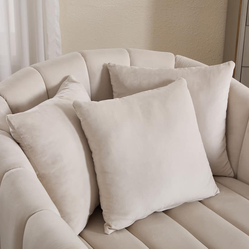 40.4"W Modern Swivel Accent Chair,Swivel Single Sofa Chair with Ottoman