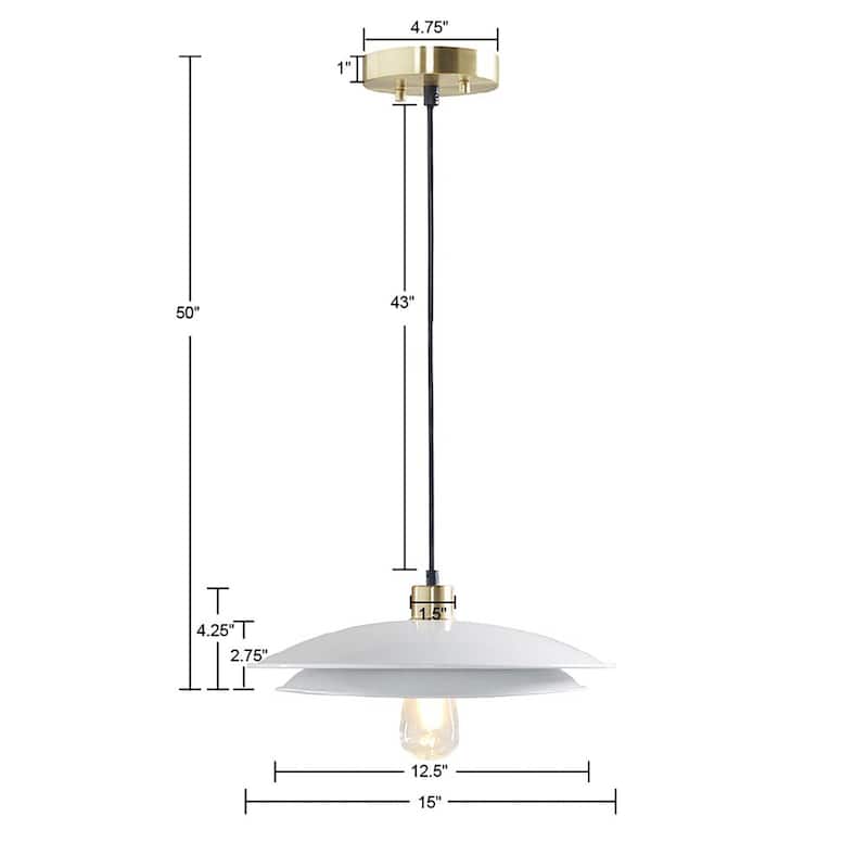 2-Tier Layered Shade Pendant for livingroom,bedroom,and dining room