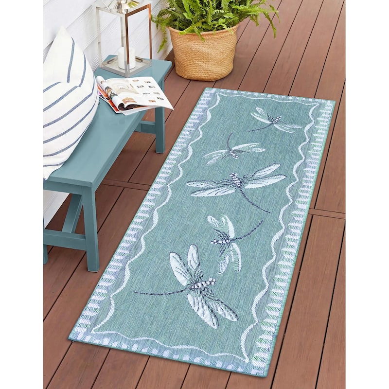 Liora Manne Carmel Dragonfly Indoor/Outdoor Rug