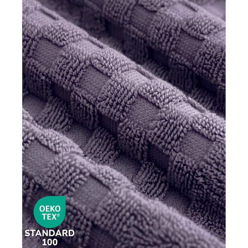 Feather and Stitch NY 650 GSM Premium Cotton 6 Piece Towel Set Super Absorbent Quick Dry Spa Quality