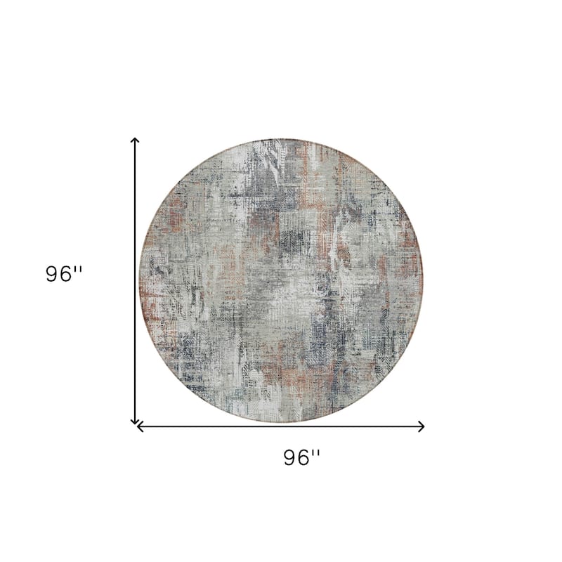 HomeRoots Abstract Transitional Rectangle Outdoor Rug