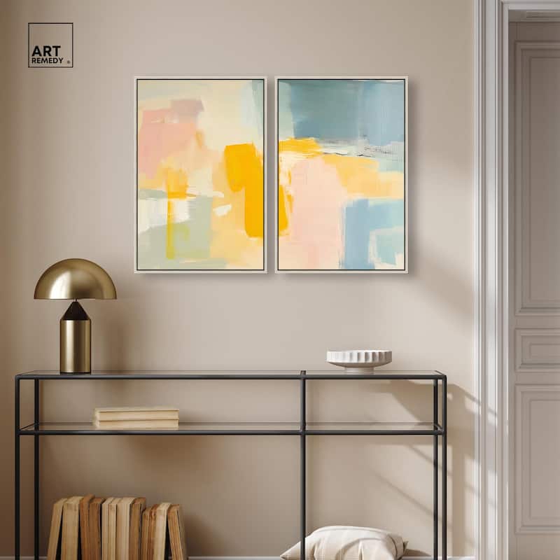 Ocean of Suns II Canvas Set of 2 by Art Remedy