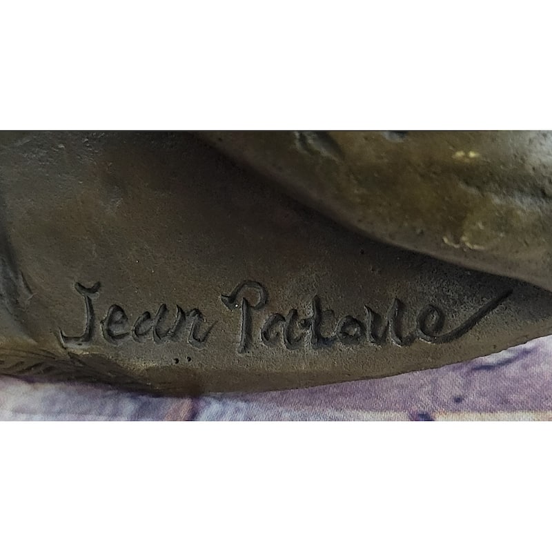Art Nouveau Bronze Wall Art Hanging Portrait Of A Woman By Jean Patoue