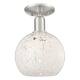Option Brushed Satin Nickel / White Mouchette