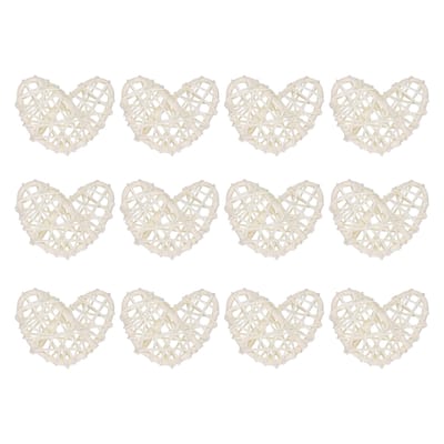 20Pcs Heart Rattan Ball Vase Filler Home Decoration 2 in