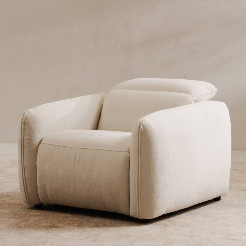 NADAAL STUDIOS Yarrow, Power Recliner Chair, Polyester Upholstery, High-Density Foam Cushions, Dusk Grey