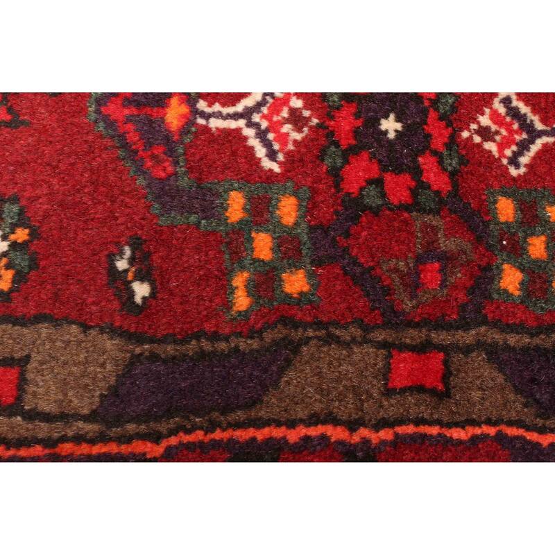 ECARPETGALLERY Hand-knotted Andelz Red Wool Rug - 4'3 x 6'8