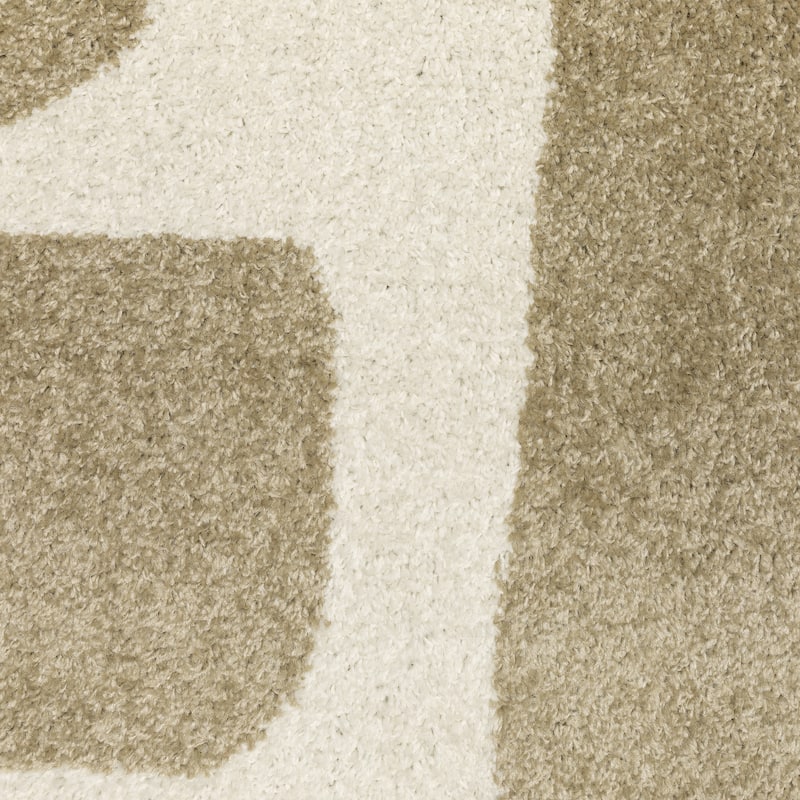 Quartz Abstract Maze Beige/ Ivory Area Rug