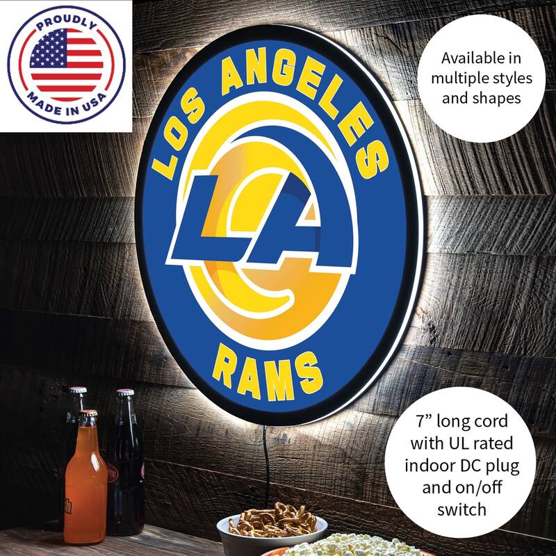 Los Angeles Rams LED Lighted Sign