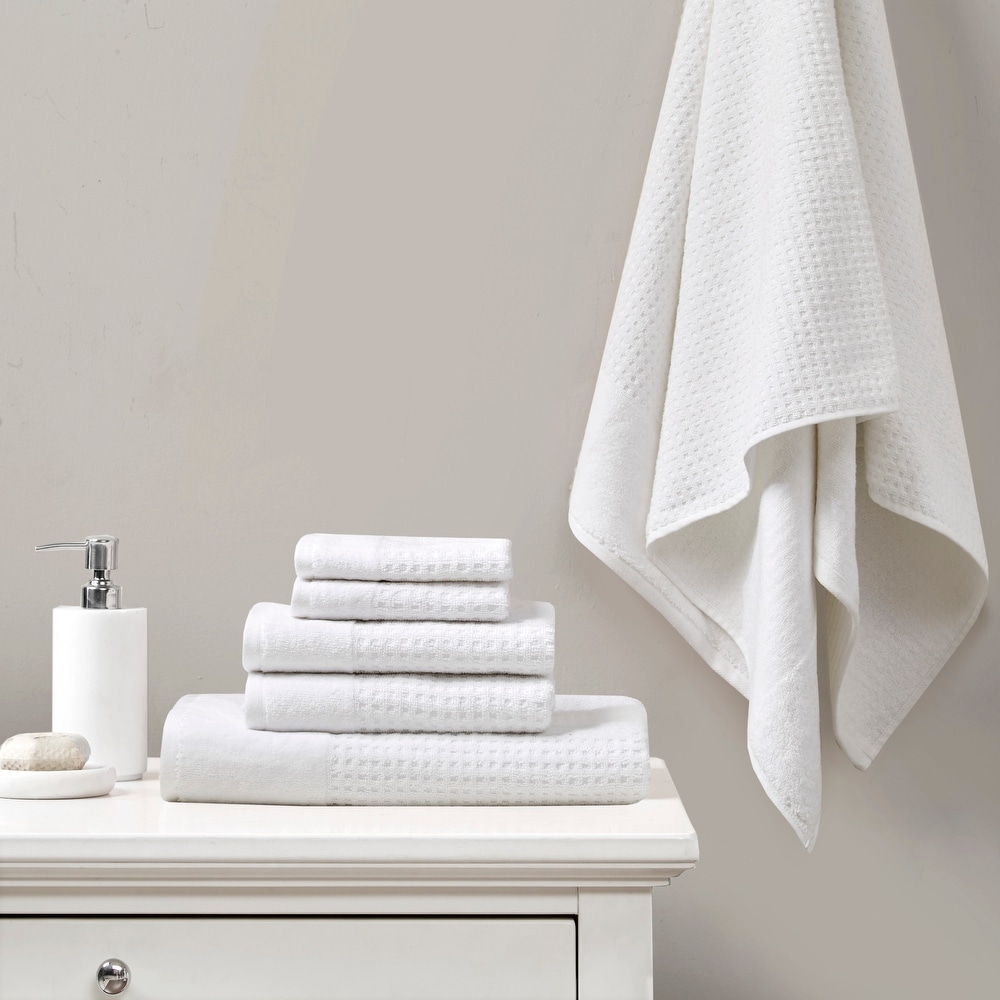 Hotel Vendome Spa Collection 2 Pck Hand Towels COTTON Velour White
