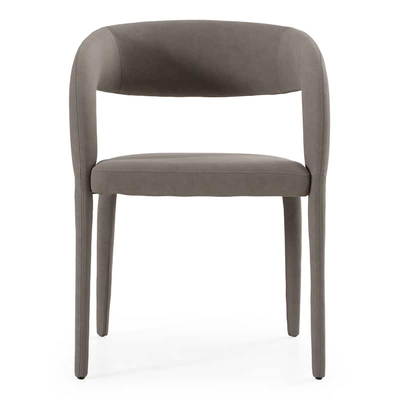 Modrest Faerron Modern Grey Leatherette Dining Chair