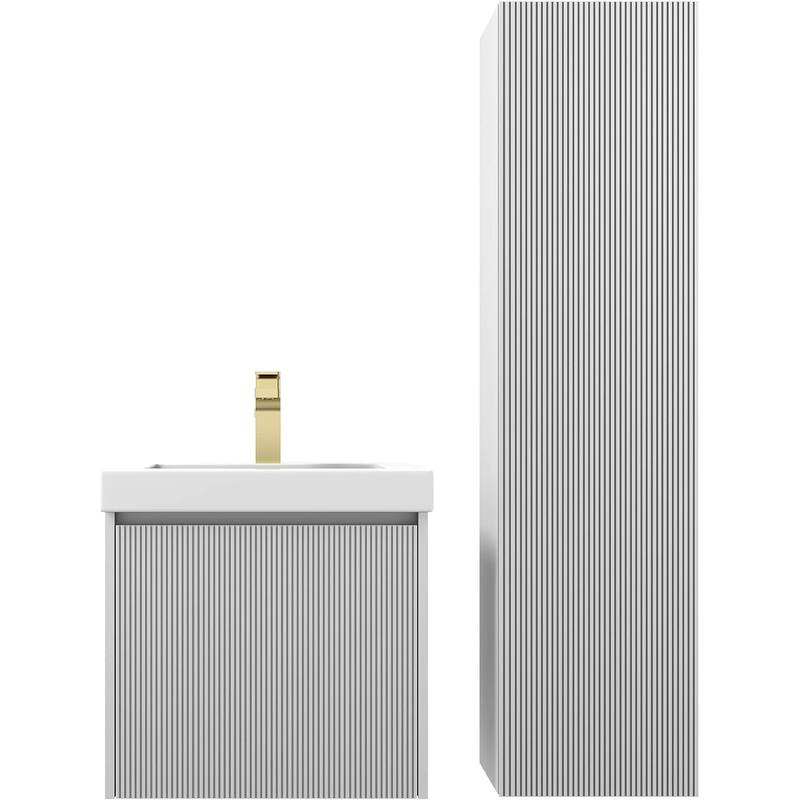 Blossom Positano 20" Floating Vanity with Sink & Side Cabinet