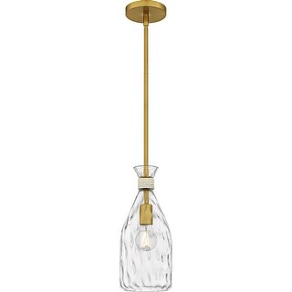 Govada 1-Light Brushed Gold Mini Pendant