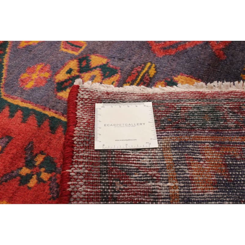 ECARPETGALLERY Hand-knotted Andelz Red Wool Rug - 4'6 x 10'6