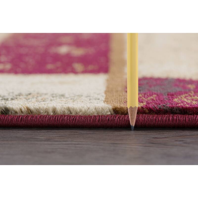 Flora Modern & Contemporary Color Block Indoor Area Rug