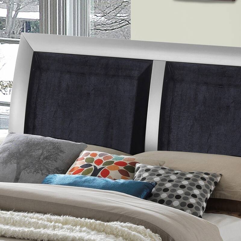 Full Size Particle Board Platform Bed with Sturdy Construction and Modern Design