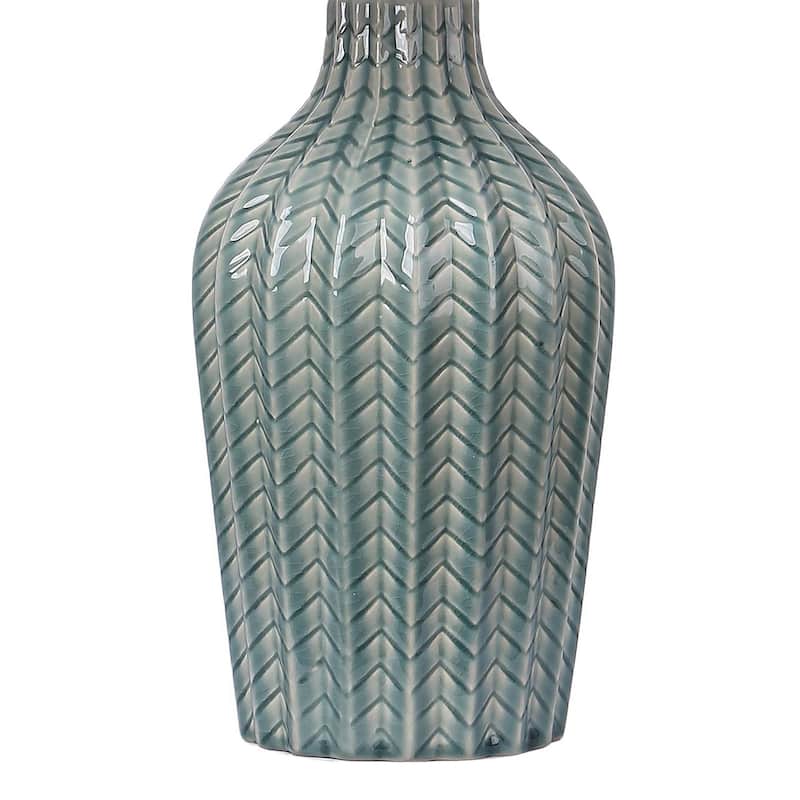 Rockwell 23" Ceramic Table Lamp Linen Shade (Set of 2)