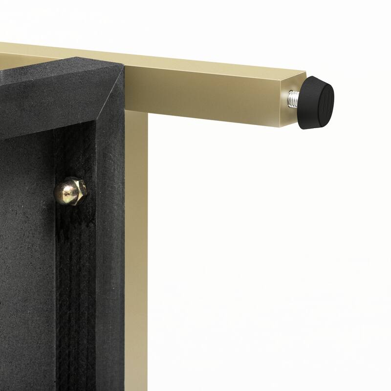 Entryway Console Table with Two Drawers,Black
