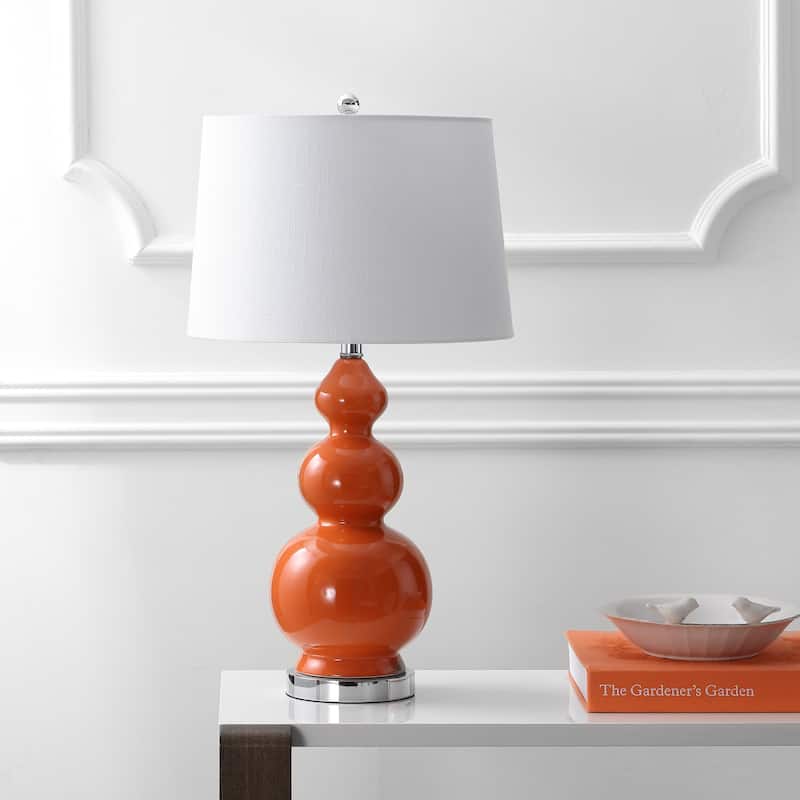 Arthur 27.5" Ceramic LED Table Lamp, Coral by JONATHAN Y