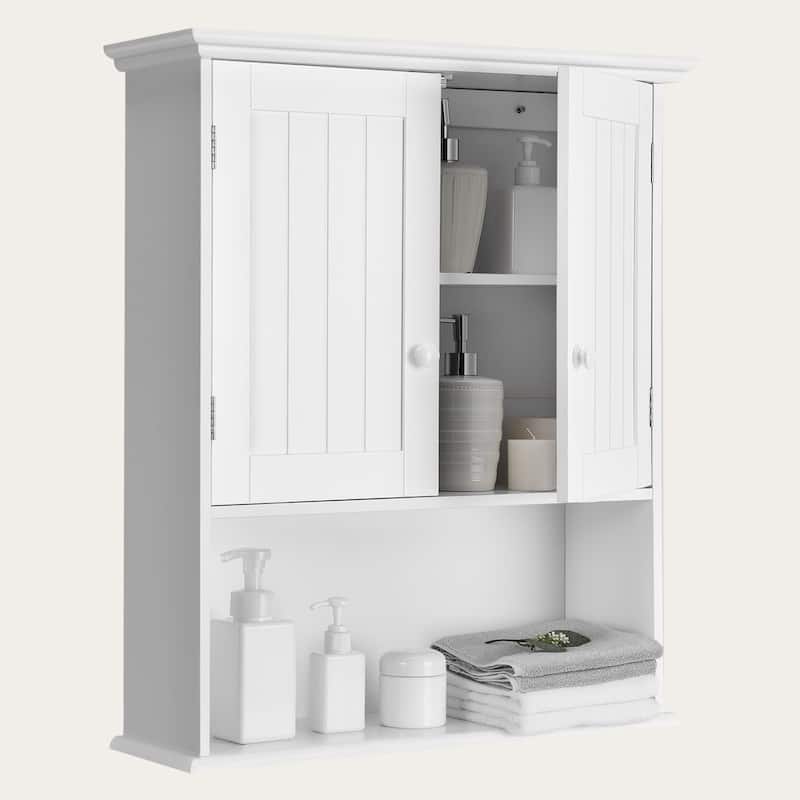 Costway Wall Mount Bathroom Cabinet Storage Organizer Medicine Cabinet - see details