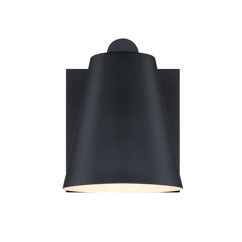 Designers Fountain D326M-7EW Cedar Mist 8" Tall Outdoor Wall Sconce - Black