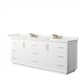 Option White, Bronze Trim, White Quartz Top