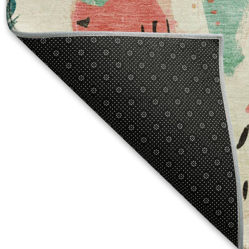 Premium Washable Super Soft Abstract Fragments Mayfield Rug