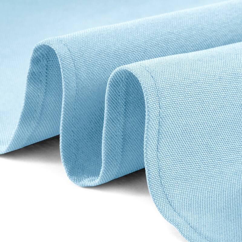 90 x 156in 10pk Rectangular Polyester Tablecloths Baby Blue