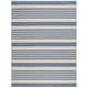 preview thumbnail 2 of 4, Martha Stewart Venerica Contemporary Rug 2PC - 5'3" x 7' - Cream/Blue - Rectangle