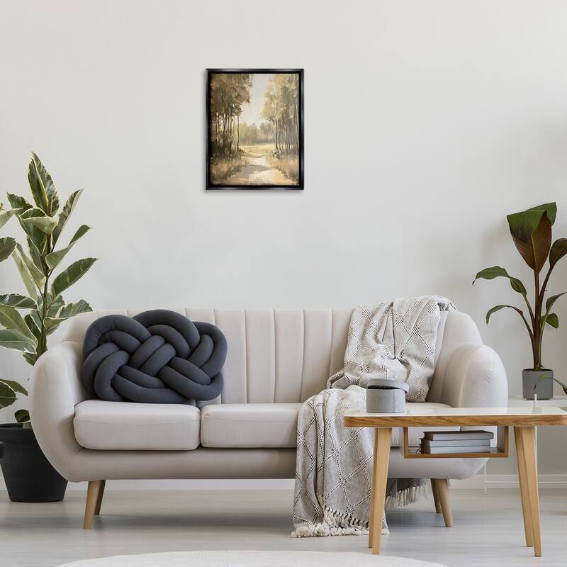 Stupell To The Woods Pathway Framed Floater Canvas Wall Art Design By Petal Prints Design