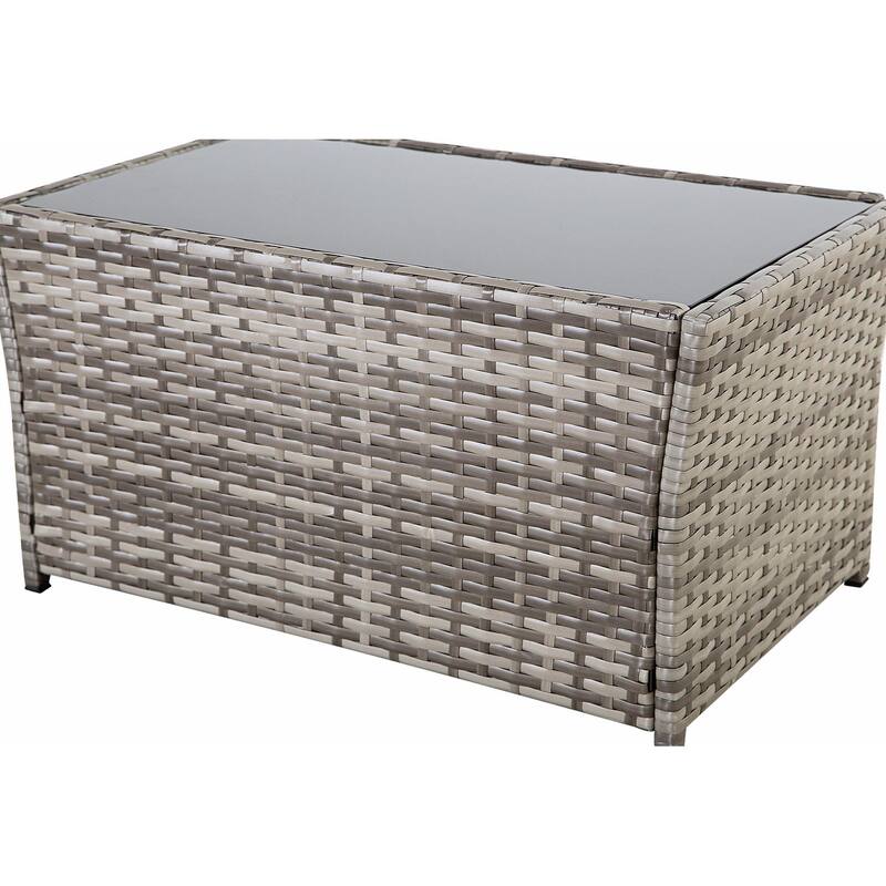Durable Outdoor Sectional Sofa Set with Cushions & PE Rattan