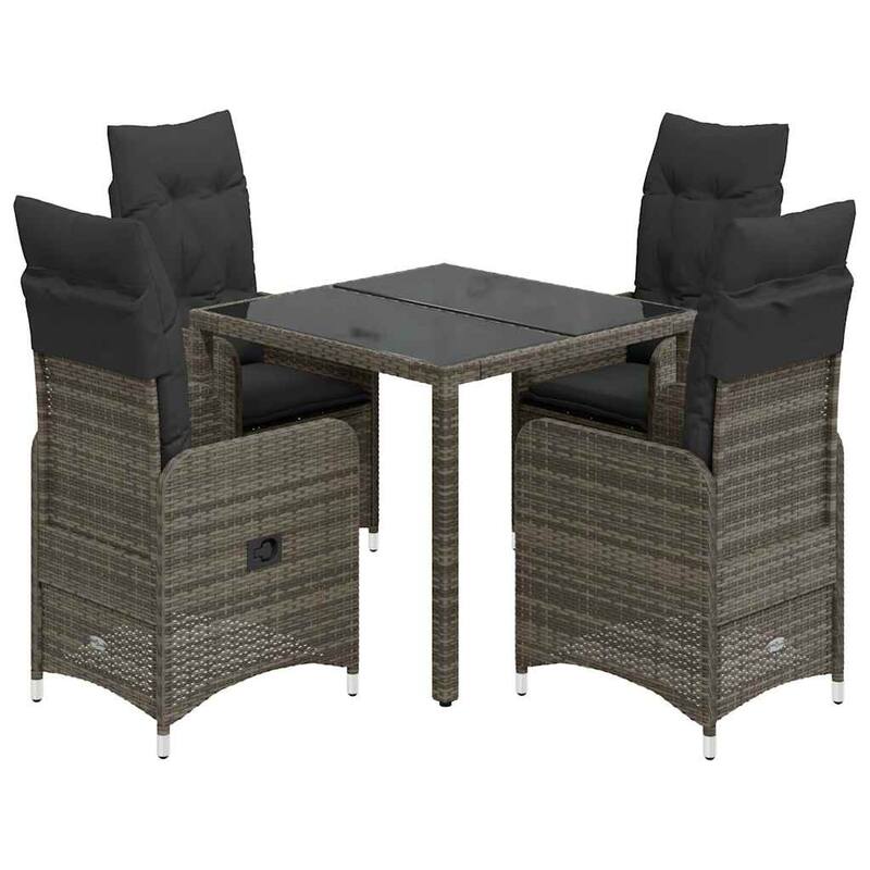 vidaXL Bistro Set Grey - 21.5 x 23.0 x 36.2