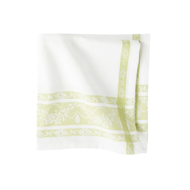 Rose Trellis Jacquard Peridot Napkin Set of 6 - Green - Set of 6