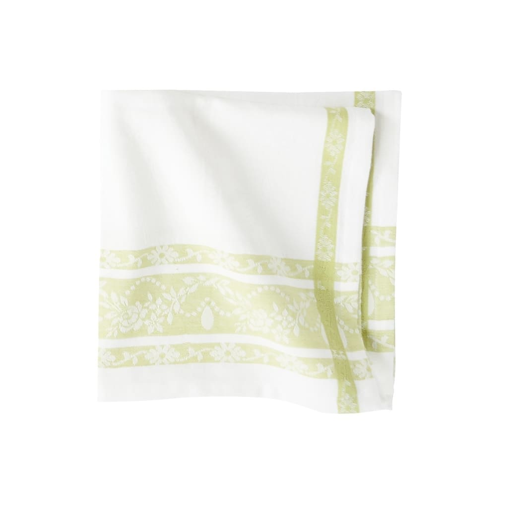 Rose Trellis Jacquard Peridot Napkin Set of 6 - Green - Set of 6