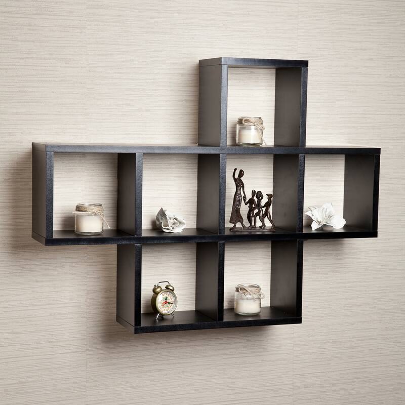 Cubby Laminated Walnut Veneer Shelving Unit by Danya B