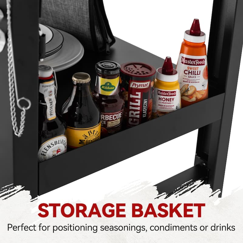 Royal Gourmet 34-Inch 4-Burner Propane Gas Griddle with Hood , Black