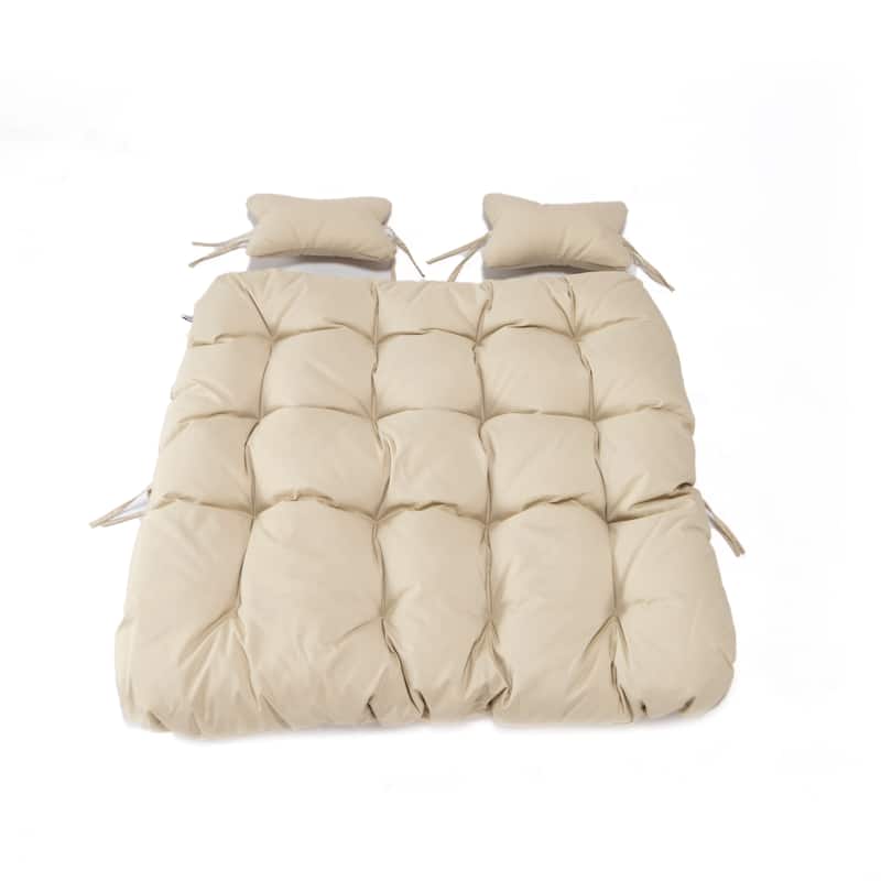 Egg Swing Chair Cushion Durable Weather Resistant Polyester Fits 2 People by LeisureMod