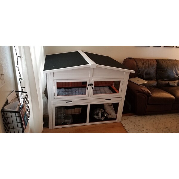 Trixie extra large rabbit hutch with attic clearance