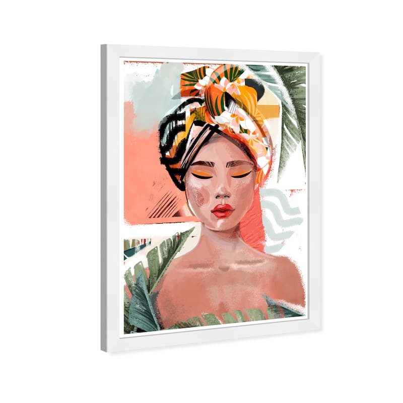Wynwood Studio Prints Fashion and Glam In Tropical Serenity Pink and Tropical Wall Art Canvas Print