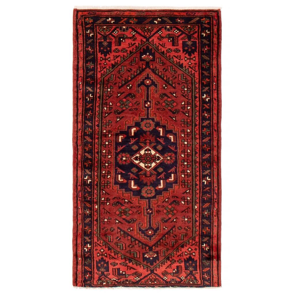 ECARPETGALLERY Hand-knotted Andelz Red Wool Rug - 3'1 x 5'9