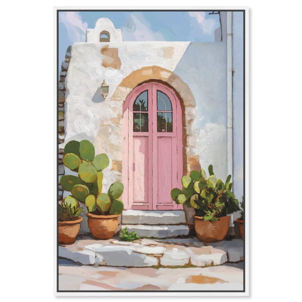 Pink Door I Canvas by Art Remedy
