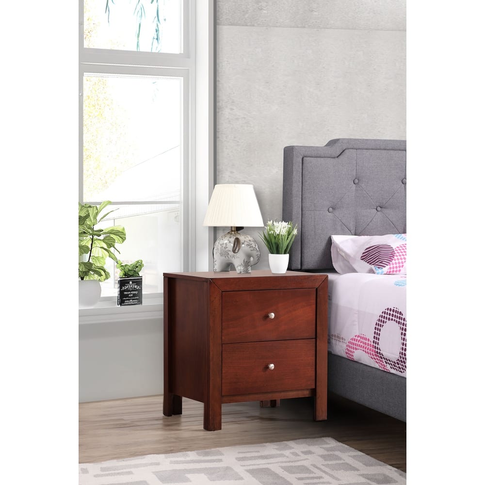 Burlington 2-drawer Wood Nightstand