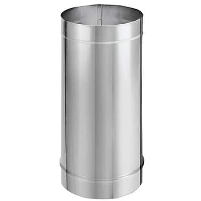 DuraVent DuraBlack 6DBK-48SS 48 x 6 Inch Stainless Steel Single Wall Stove Pipe - 5.51